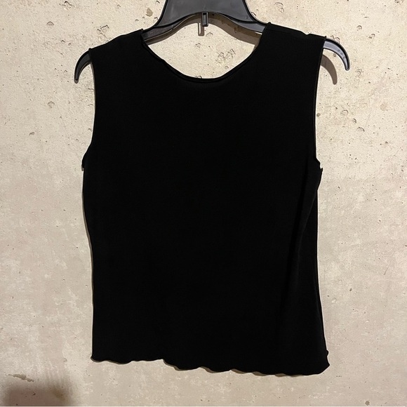 Linda Lundstrom Black Tank Top Women’s Size 8 Scoop Neck - Picture 6 of 7